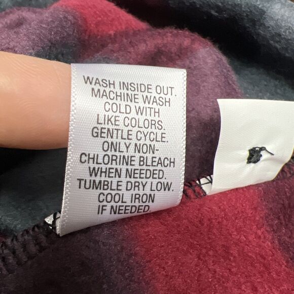 Croft & Barrow Men’s Extra Soft Flannel Shirt Colorful Plaid Red /Black Sz NWT - Picture 10 of 10